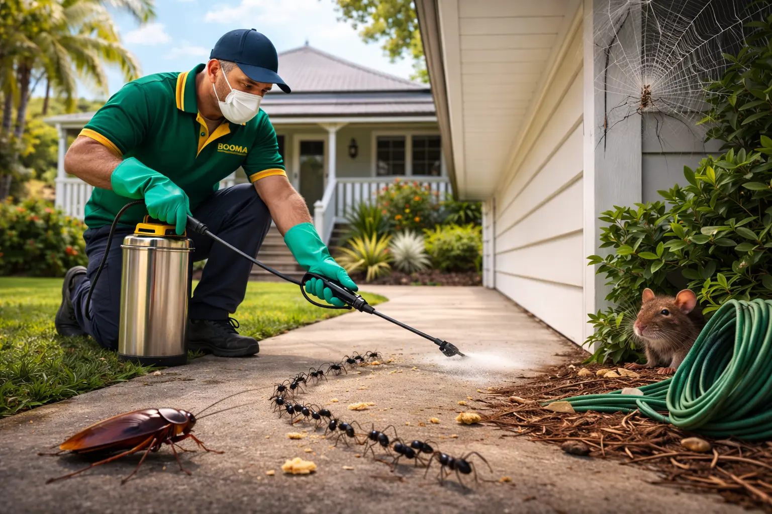 Pest control in a Queensland garden